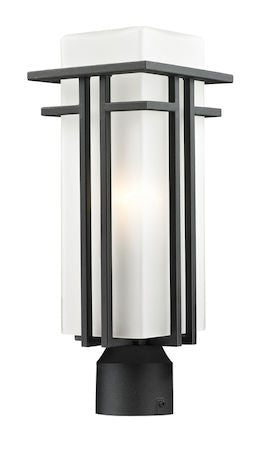 Z-Lite Abbey Outdoor Post Light 549PHM-BK-R