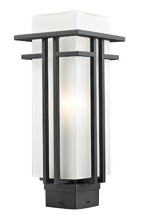 Z-Lite Abbey Outdoor Post Light 549PHM-BK