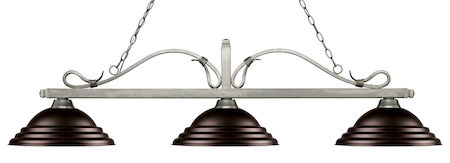 Z-Lite Melrose 3 Light Billiard Light 114-3AS-SBRZ