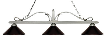 Z-Lite Melrose 3 Light Billiard Light 114-3AS-MBRZ