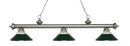 Z-Lite Riviera 3 Light Billiard Light 200-3AS-RDG