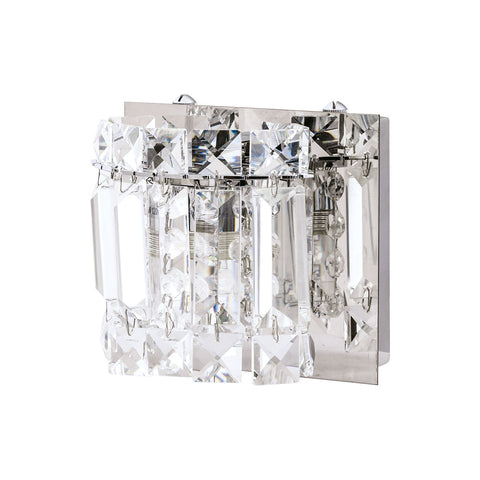 Dutchess 1 Light Vanity In Chrome With Clear Glass