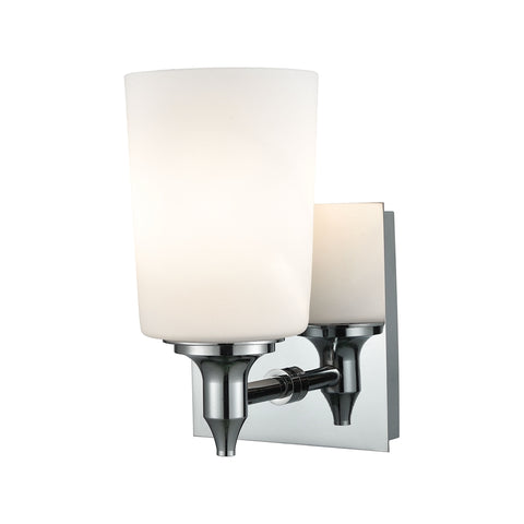 Alton Road 1 Light Vanity In Chrome And Opal Glass