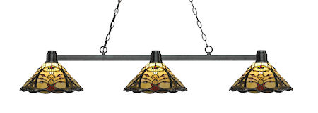 Z-Lite Park Bronze 3 Light Island/Billiard Light 314BRZ-Z14-46