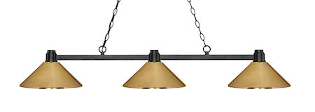 Z-Lite Park Bronze 3 Light Island/Billiard Light 314BRZ-MPB