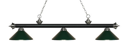 Z-Lite Riviera 3 Light Billiard Light 200-3MB+BN-MDG