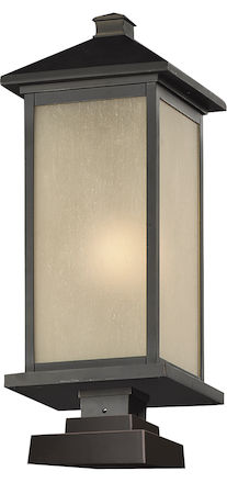 Z-Lite Vienna Outdoor Post Light 548PHB-SQPM-ORB