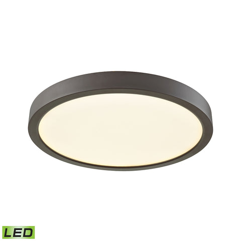 Titan 10" LED Flush In Oil Rubbed Bronze With A White Acrylic Diffuser