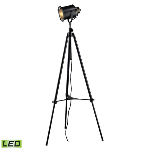 Ethan Adjustable Tripod LED Floor Lamp in Restoration Black