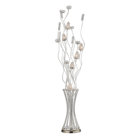 Cyprus Grove Floor Lamp In Satin Nickel