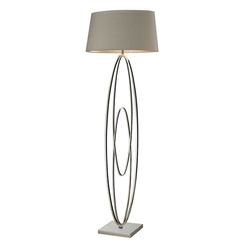 Hanoverville Floor Lamp in Polished Nickel