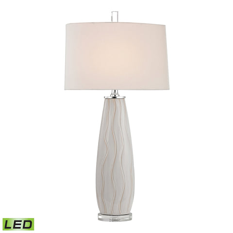 Andover Ceramic LED Table Lamp in Washington White