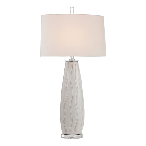 Andover Ceramic Table Lamp in Washington White