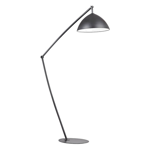 Industrial Elements Adjustable Floor Lamp in Matte Black