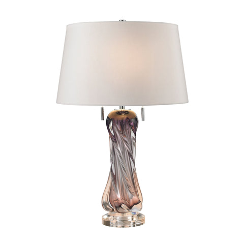 Vergato Free Blown Glass Table Lamp in Purple