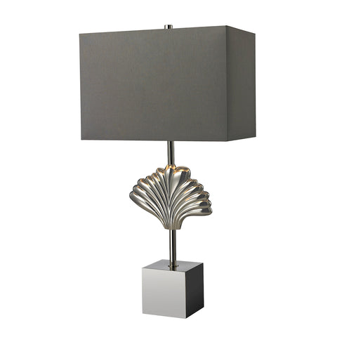 Vergato Solid Brass Table Lamp in Polished Chrome