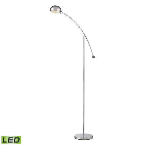 Louis Adjustable LED Floor Lamp in Polished Chrome