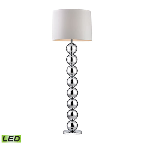 Chrome Orb LED Floor Lamp