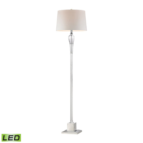 Reverse Crystal Teardrop LED Floor Lamp