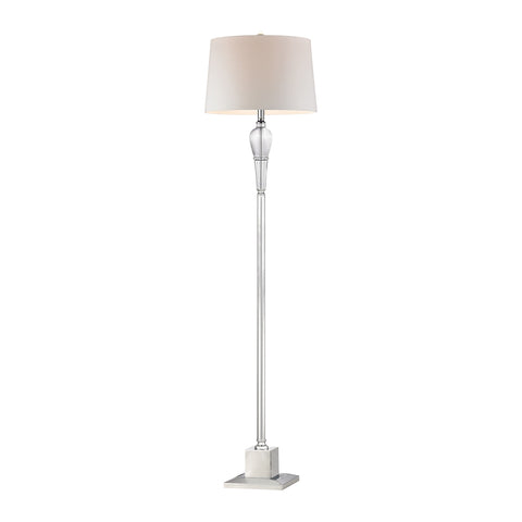 Reverse Crystal Teardrop Floor Lamp