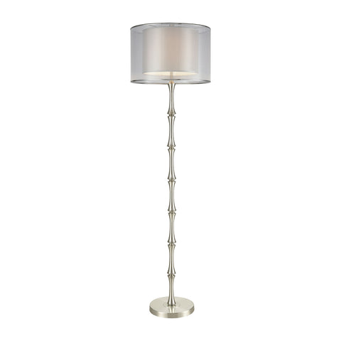 Palais Princier Satin Nickel Floor Lamp