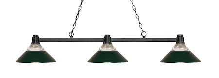 Z-Lite Park Bronze 3 Light Island/Billiard Light 314BRZ-RDG