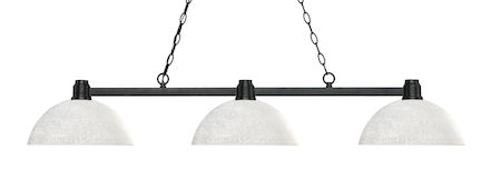 Z-Lite Park Bronze 3 Light Island/Billiard Light 314BRZ-DWL14