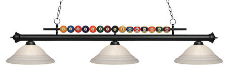 Z-Lite Shark 3 Light Billiard Light 170MB-SW16