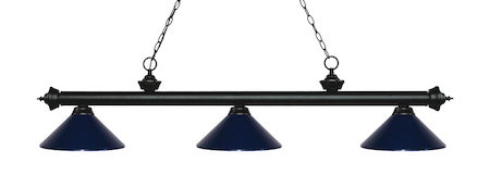 Z-Lite Riviera 3 Light Billiard Light 200-3MB-MNB