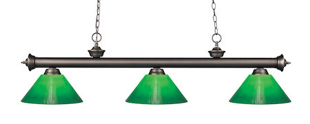 Z-Lite Riviera 3 Light Billiard Light 200-3OB-GCG14