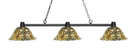 Z-Lite Park Bronze 3 Light Island/Billiard Light 314BRZ-R14A