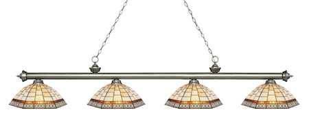 Z-Lite Riviera 4 Light Island/Billiard Light 200-4AS-Z14-35