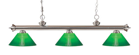 Z-Lite Riviera 3 Light Billiard Light 200-3BN-GCG14