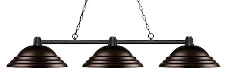 Z-Lite Park Bronze 3 Light Island/Billiard Light 314BRZ-SBRZ