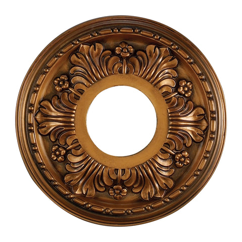 Acanthus 11-Inch Medallion In Antique Bronze Finish