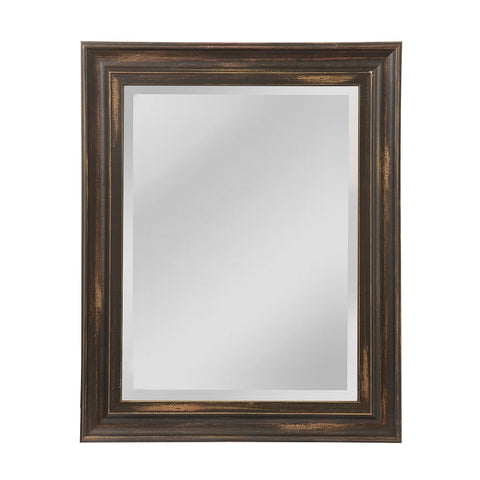 Edison 38-Inch Mirror In Distressed Medium Bronze