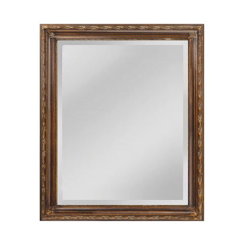 Glenroy Mirror In Medium Bronze With Venetian Gold Accents - Small