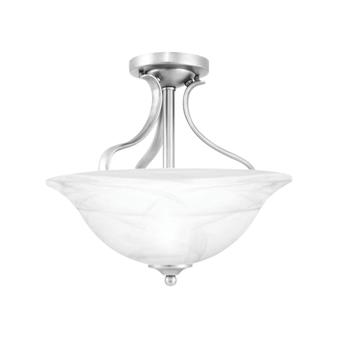 PRESTIGE ceiling lamp Brushed Nickel 2x